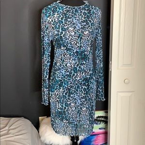 OhPolly Mesh Cheetah Dress